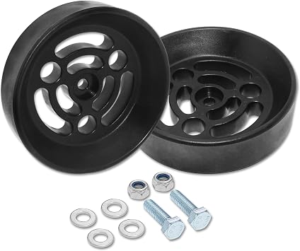 Air Bag Cradle for Full Suspension Travel Compatible with 6 Inch Diameter Convoluted Air Bags,2/4WD Full Size of Half Ton Truck Air Suspension Cradle,Black