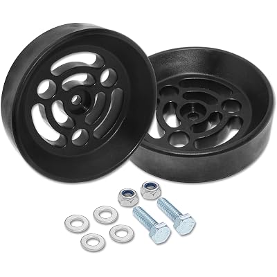 Air Bag Cradle for Full Suspension Travel Compatible with 6 Inch Diameter Convoluted Air Bags,2/4WD Full Size of Half Ton Truck Air Suspension Cradle,Black