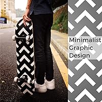 Vista 6 de WhiteFang Patinetas para principiantes, patineta completa de 31 x 7.88 pulgadas, 7 capas de arce canadiense con doble kick cóncavo estándar