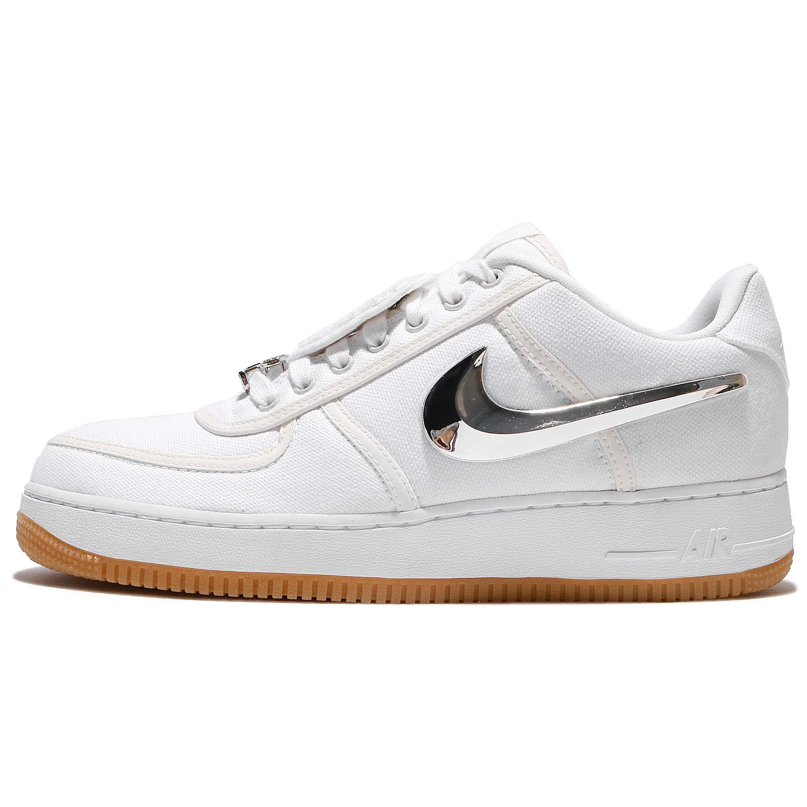 Nike Mens Air Force 1 Low Travis Scott Sail/Sail-Gum Light Brown