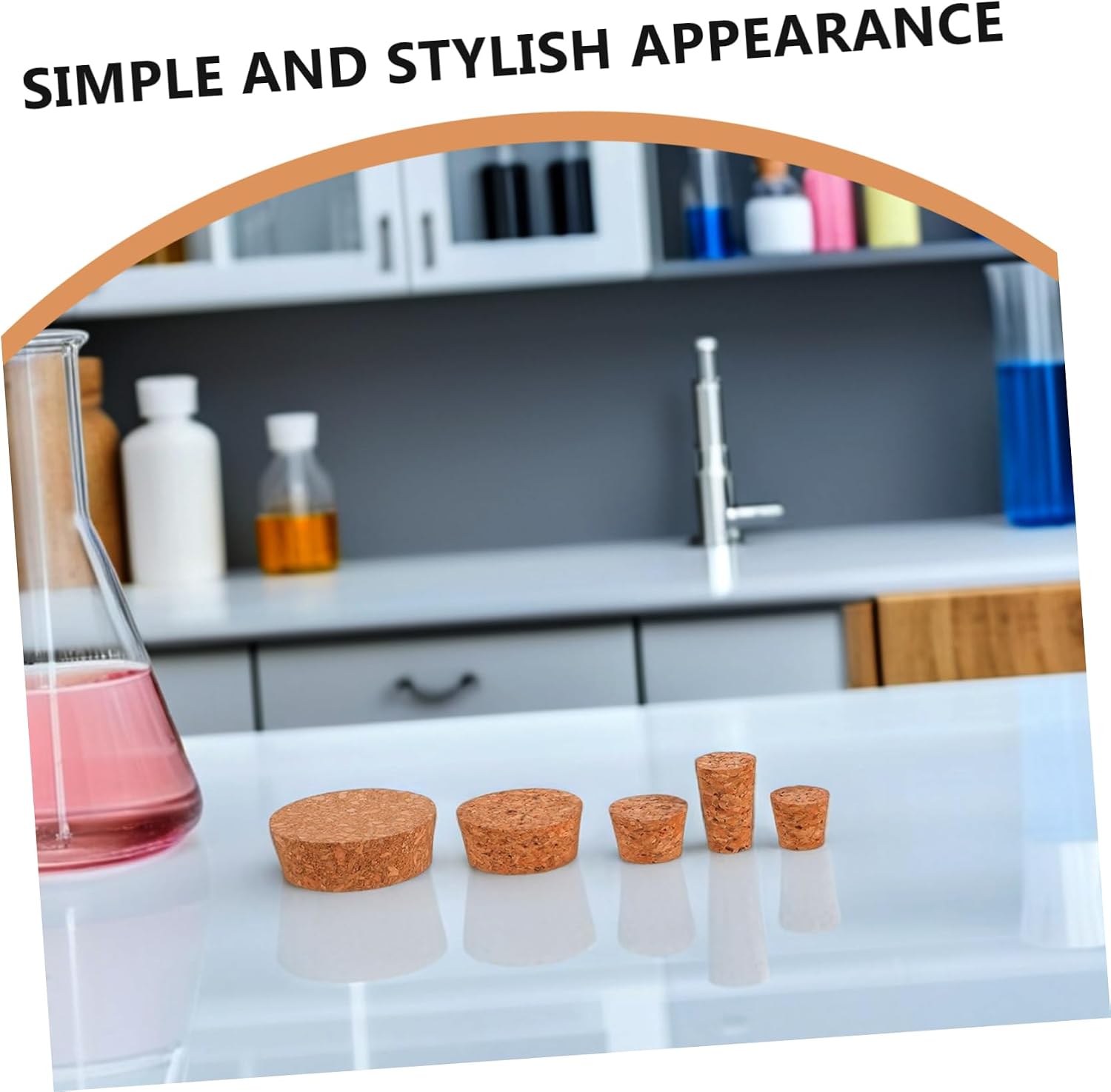 CHILDWEET 25PCS Reusable Cork Stoppers Assorted Tapered Plugs for Airtight Sealing Jars Decanters and Bottles Leak for Home Commercial Use