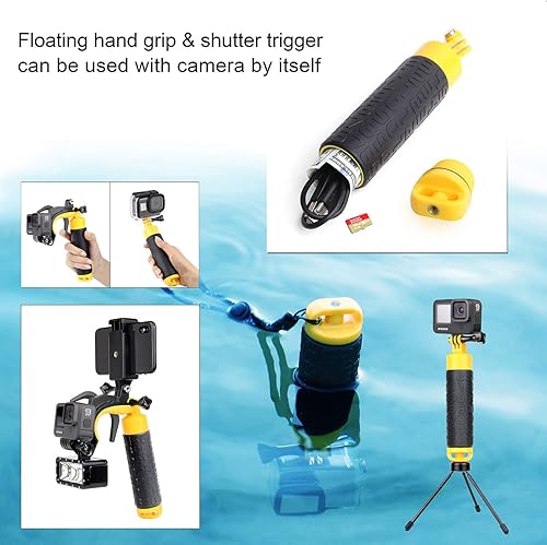 Miniatura 8 de SOONSUN Puerto de cúpula para GoPro Hero 11 negro  Hero 10 negro  Hero 9 negro, lente de puerto de cúpula de buceo submarina con carcasa