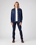 Wrangler Men's Indigood Icons 27mw Denim Shirt, Blue (1 Year), M - 2
