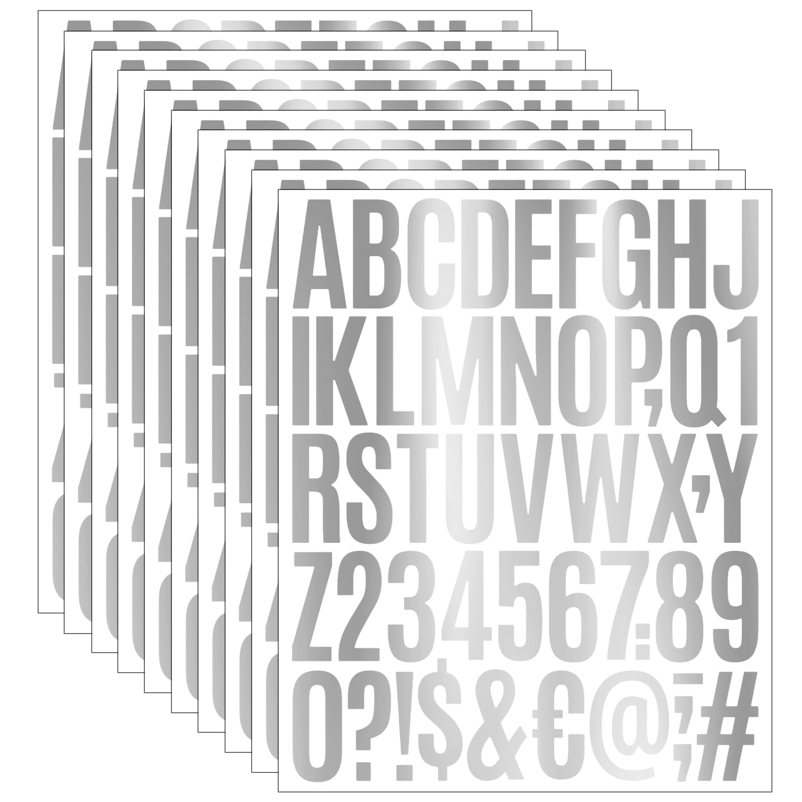 Lettres alphabet autocollantes de 5 cm pour projet scolaire et décoration de boîte aux lettres