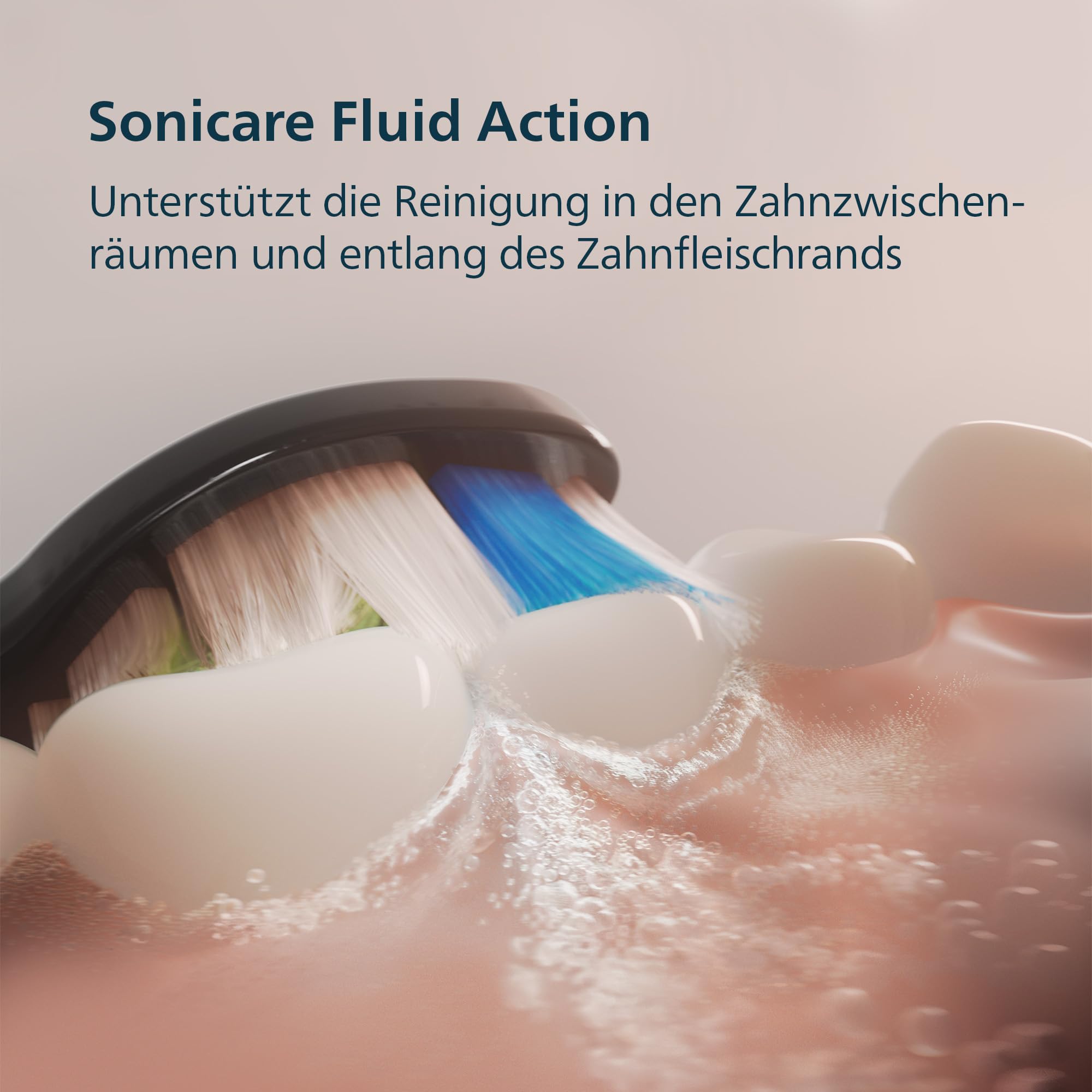 Philips Sonicare Series 4100 Elektrische Zahnbürste – Schallzahnbürste mit Drucksensor, 4 Putzeinstellungen, EasyStart, SmarTimer, 21 Tage Laufzeit, Reiseetui, Schwarz, HX4044/52, [Neu]