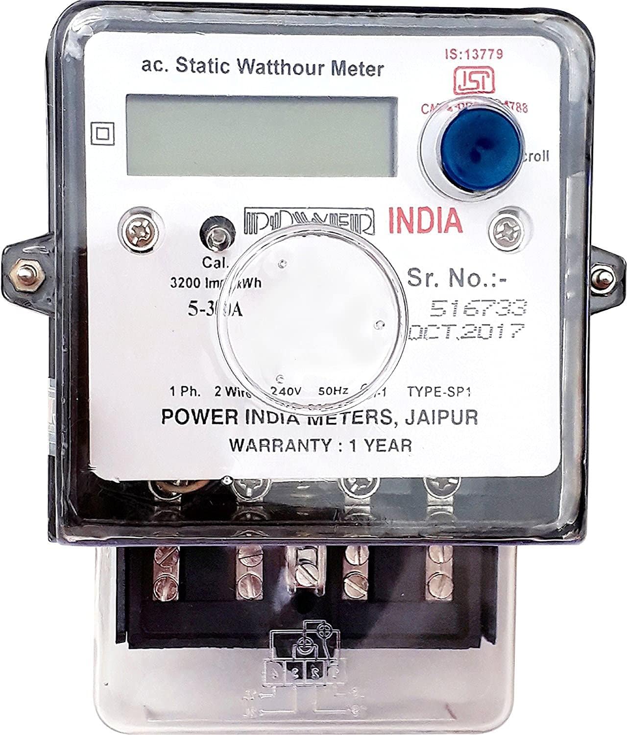EOS- BUILDING TRUST Single Phase Digital Multi-Function Electrical Energy Meter with Electronic LCD Display (B0CWL9L33L) Amazon Price History, Amazon Price Tracker