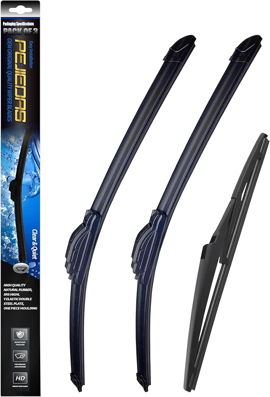 Palhetas do limpador de para-brisa PEJIEDAS para Toyota RAV4 2013–2022 – 3 peças