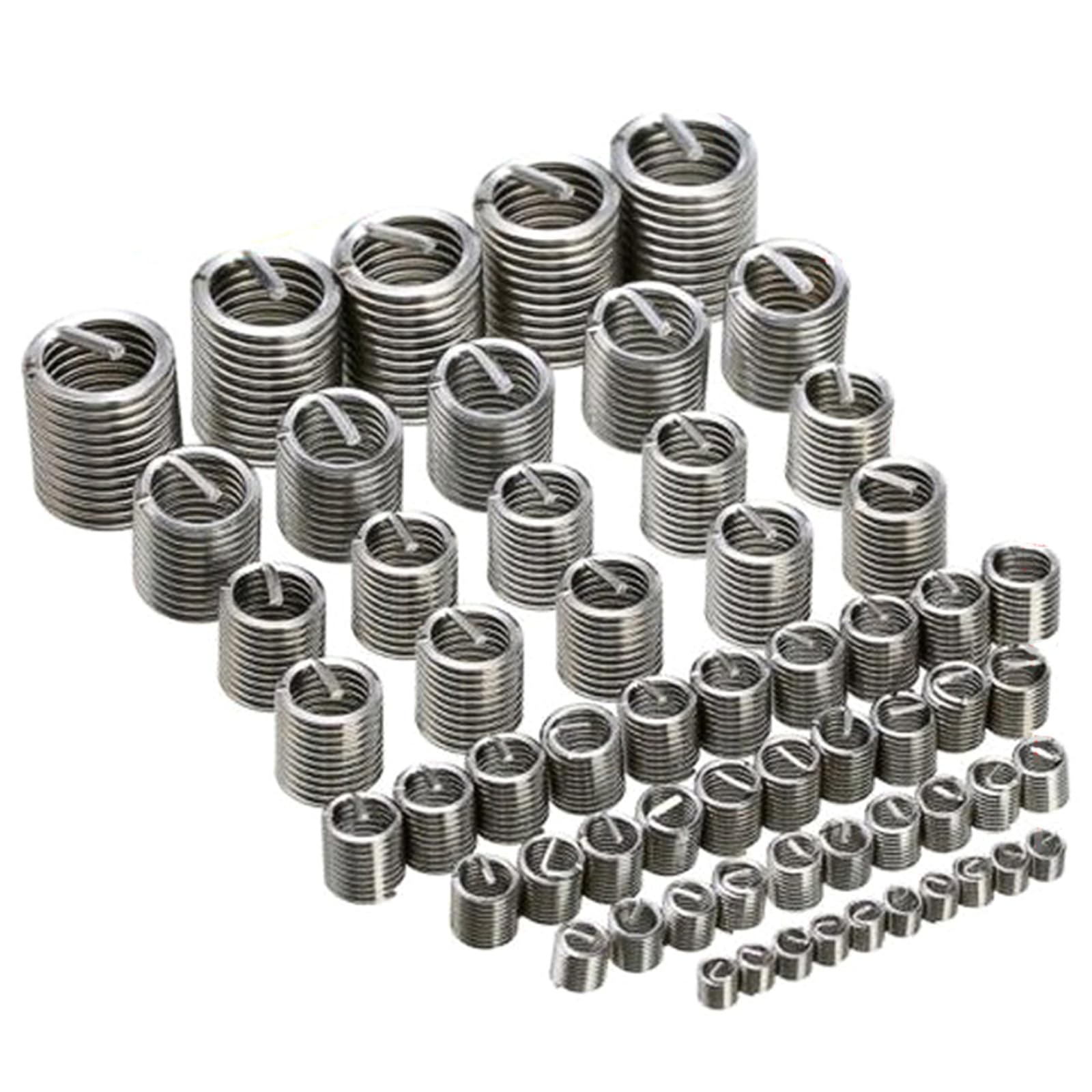 60pcs Steel Wire Inserts Home Appliance Thread Fixing Tool for Stable Thread Reinforcement in Mechanical Application Wire Inserts