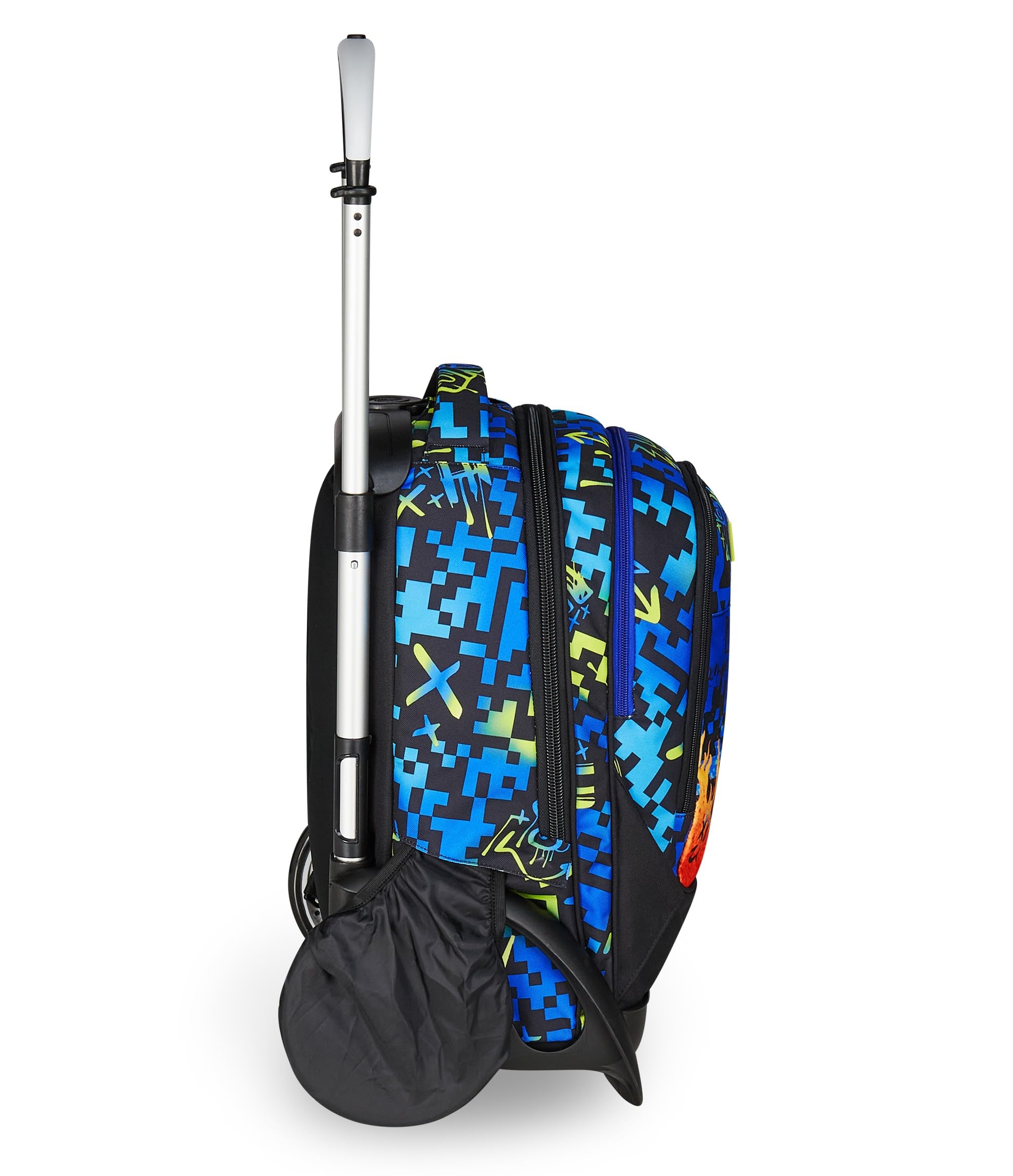 Seven Mochila escolar desmontable Tyre, azul, mochila con carro desmontable de 40 L, maxi ruedas y sistema crossover, manejable y resistente, escuela primaria y secundaria, mochila para niña