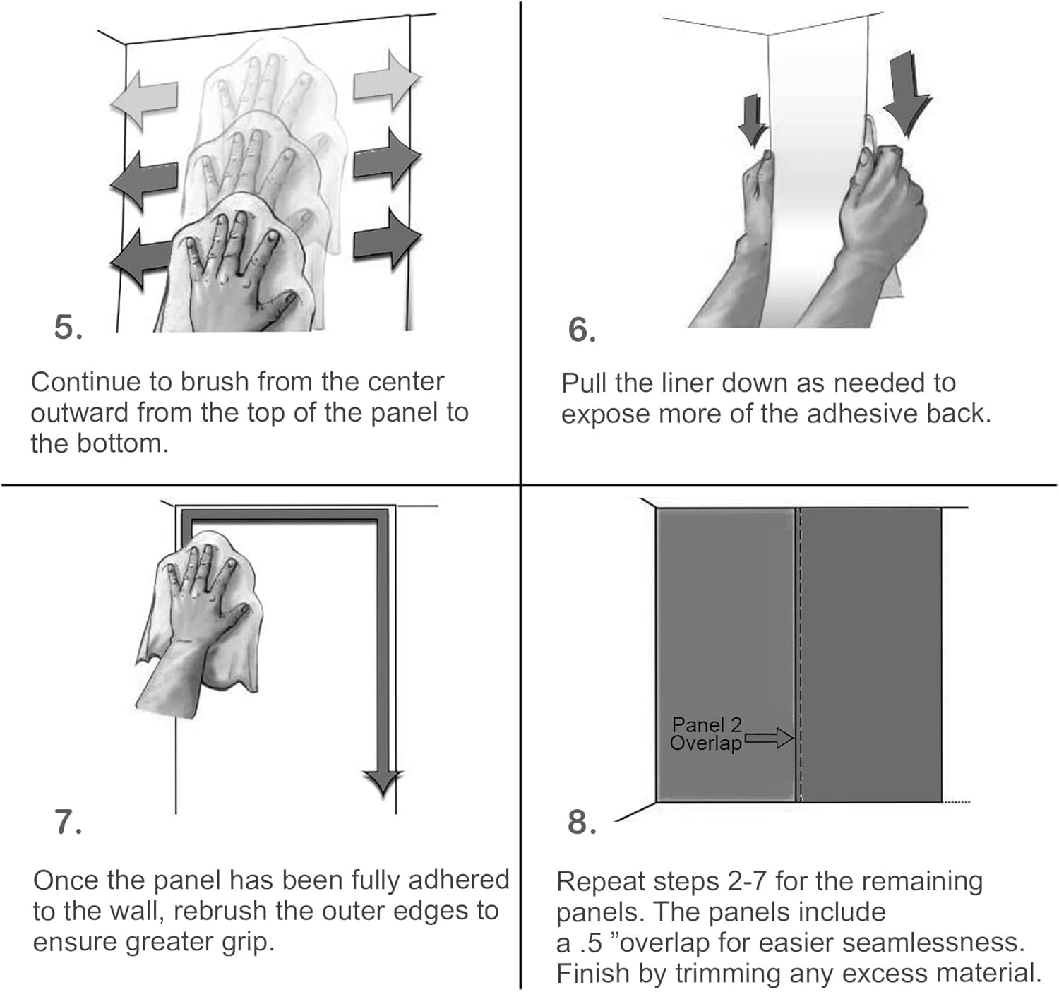 SIGNFORD Custom Wall Mural Prints with Your Photos Removable Wallpaper Personalized Wall Decorration for Bedroom Living Room - 48x192 inches