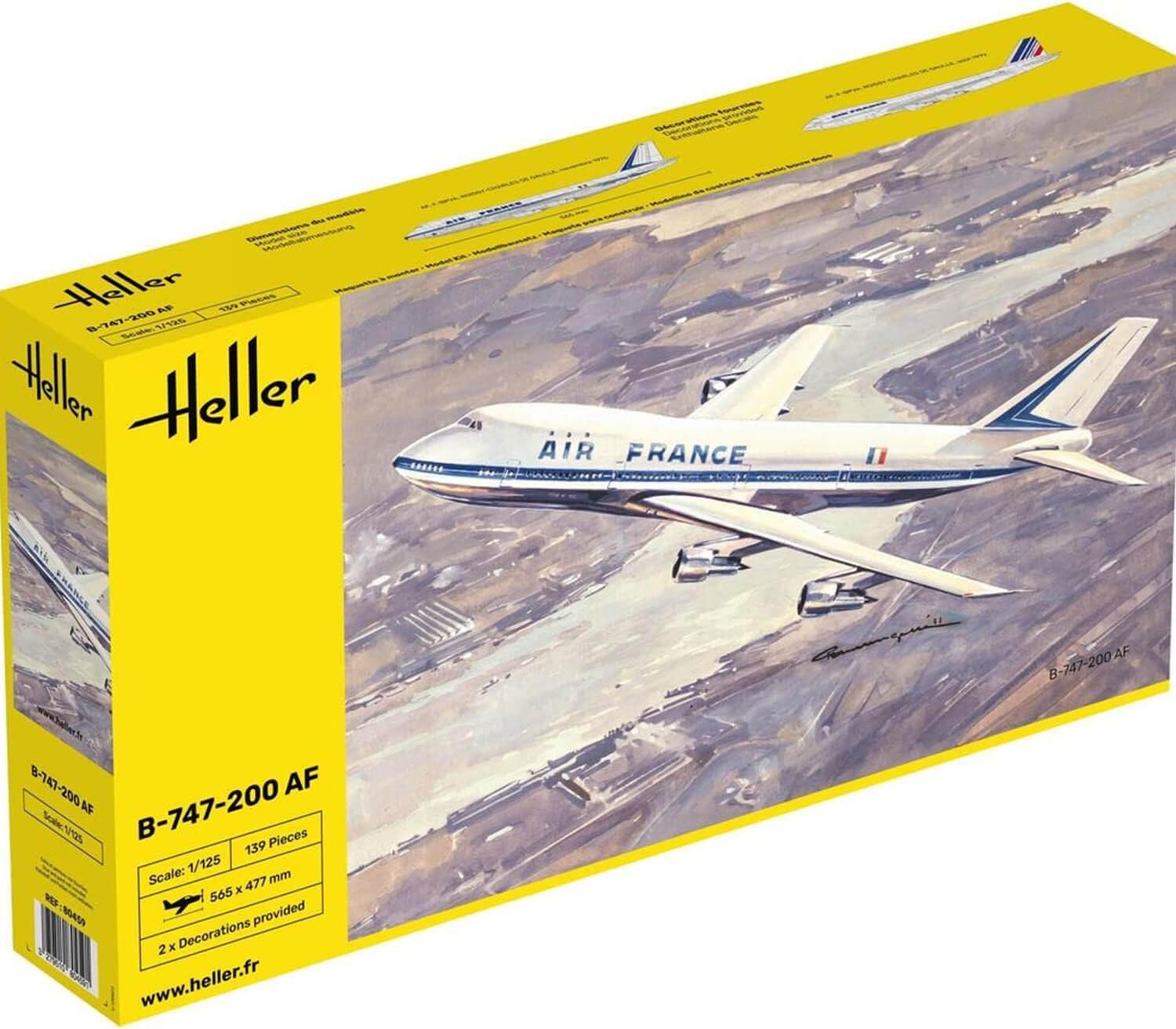 heller80459 "Boeing 747" Model Kit, 1:125 Scale