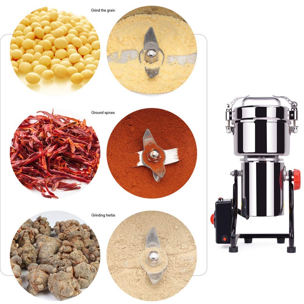 Moulin à Grains Insely 300g - Haute Vitesse 1400W - Inox - Neuf