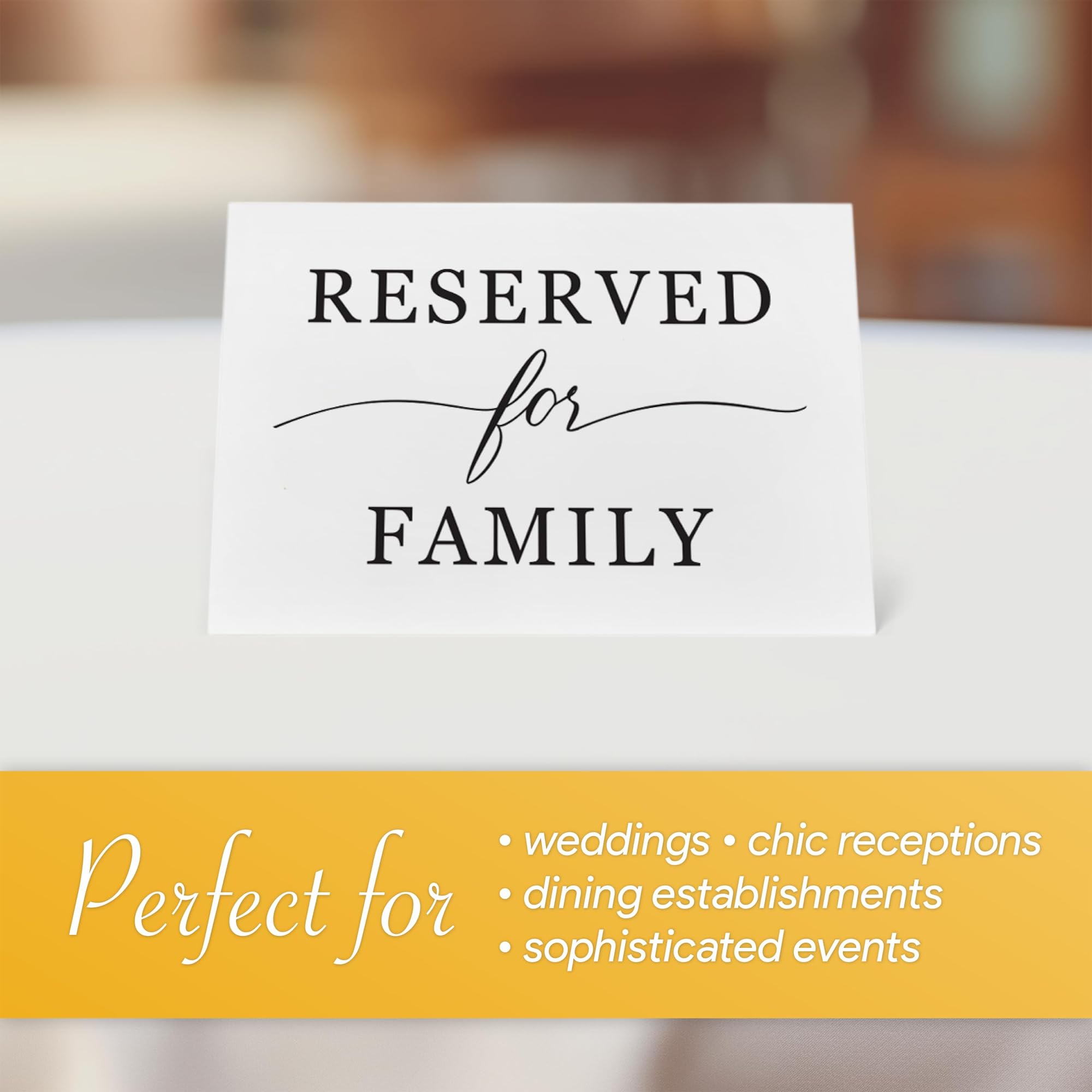 Bliss Collections Lot De 10 Panneaux Réservés Pour Réception De