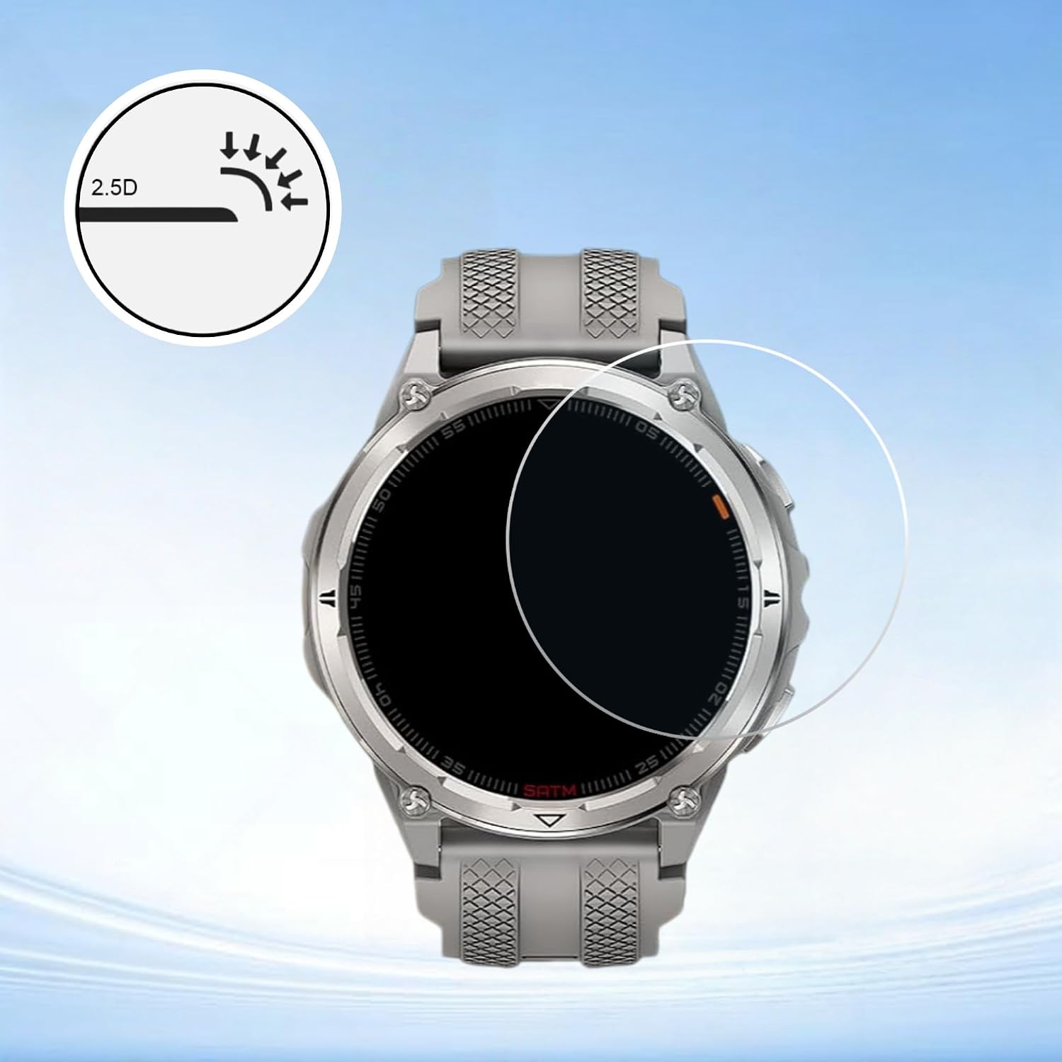 Screen Protector Designed for KOSPET ORB 2 Smart Watch 1.43" (3Pack) image 5