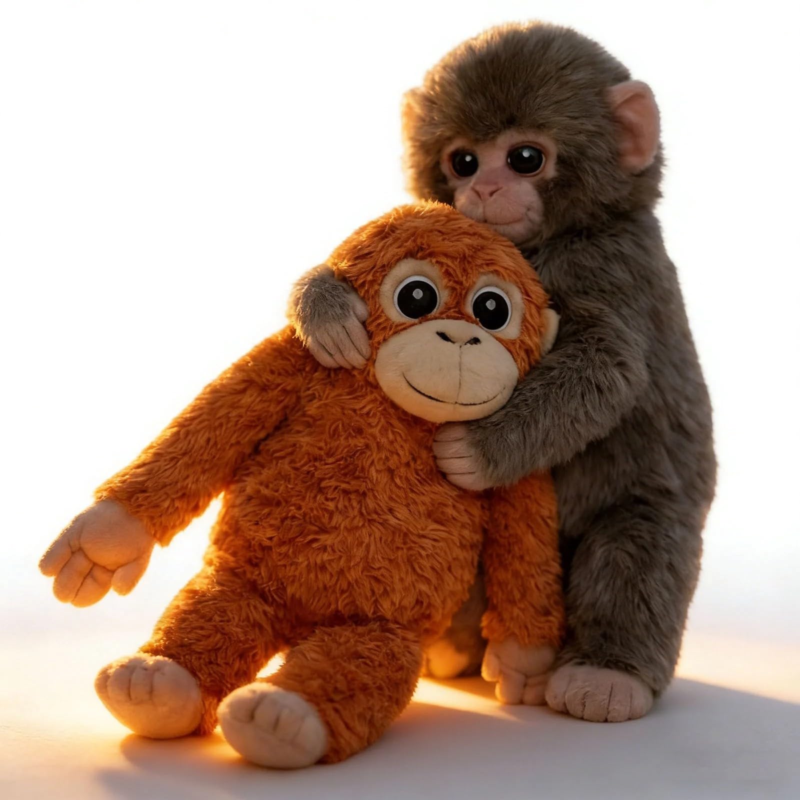 HMifjUM Gorilla Tag Plush, Punch Monkey Plush, Large Orangutan Gorilla Teddy Soft Toy,Monkey Stuffed Animal Doll, Washable & Safe for Kids Girls Boys Birthday Party Decor (25CM,Black)