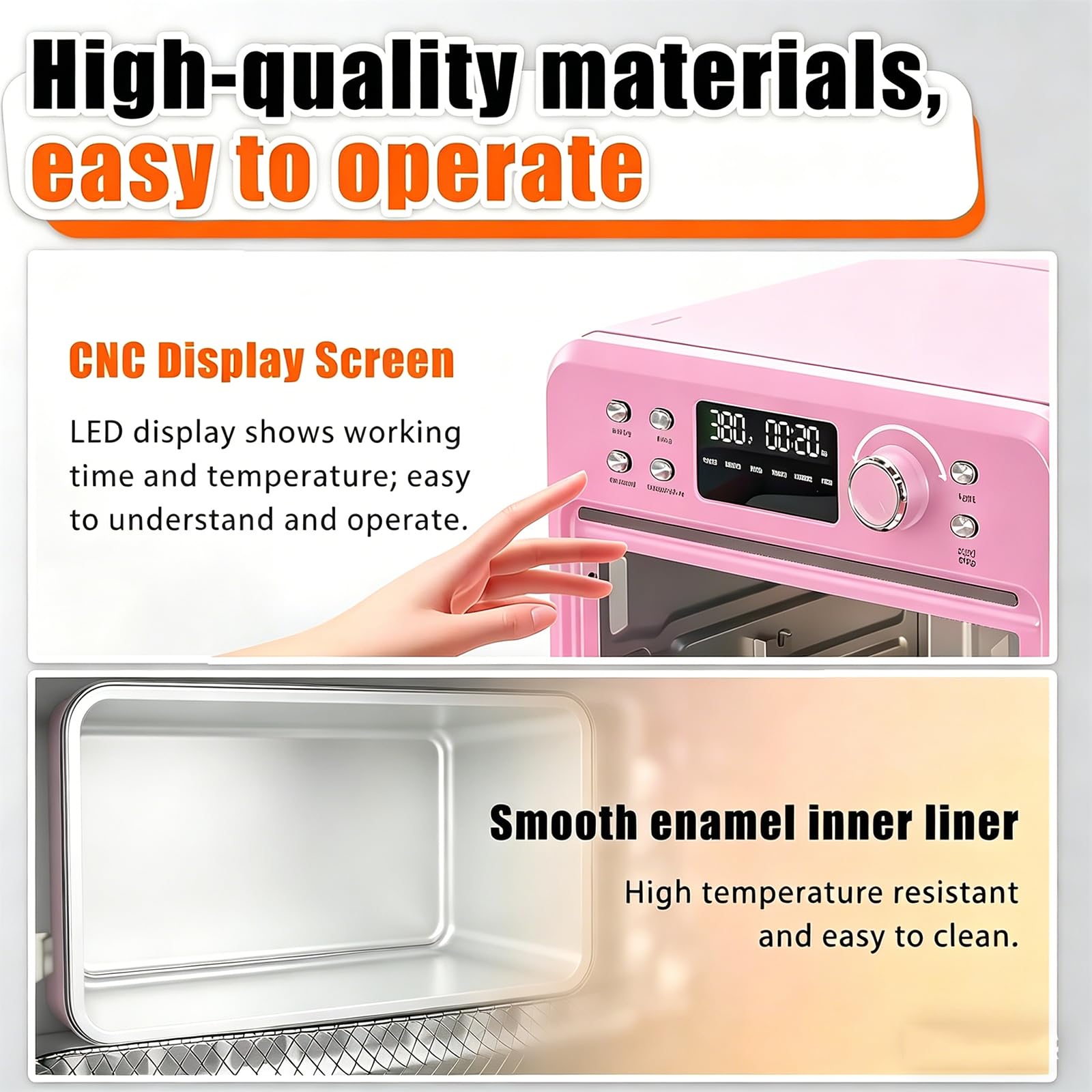 Four à sublimation - 16 L - Four à convection légère - 230 °C - Convection turbo à 360° - Contrôle numérique pour impression en vrac de gobelets et tasses