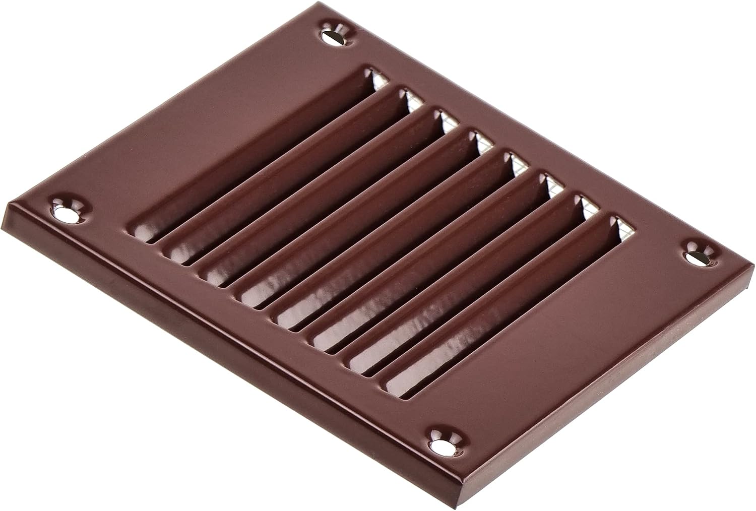Steinberg14 Brown 100x100mm Metal Air Vent Cover with Insect Mesh, 4x4 inch Ventilation Grille