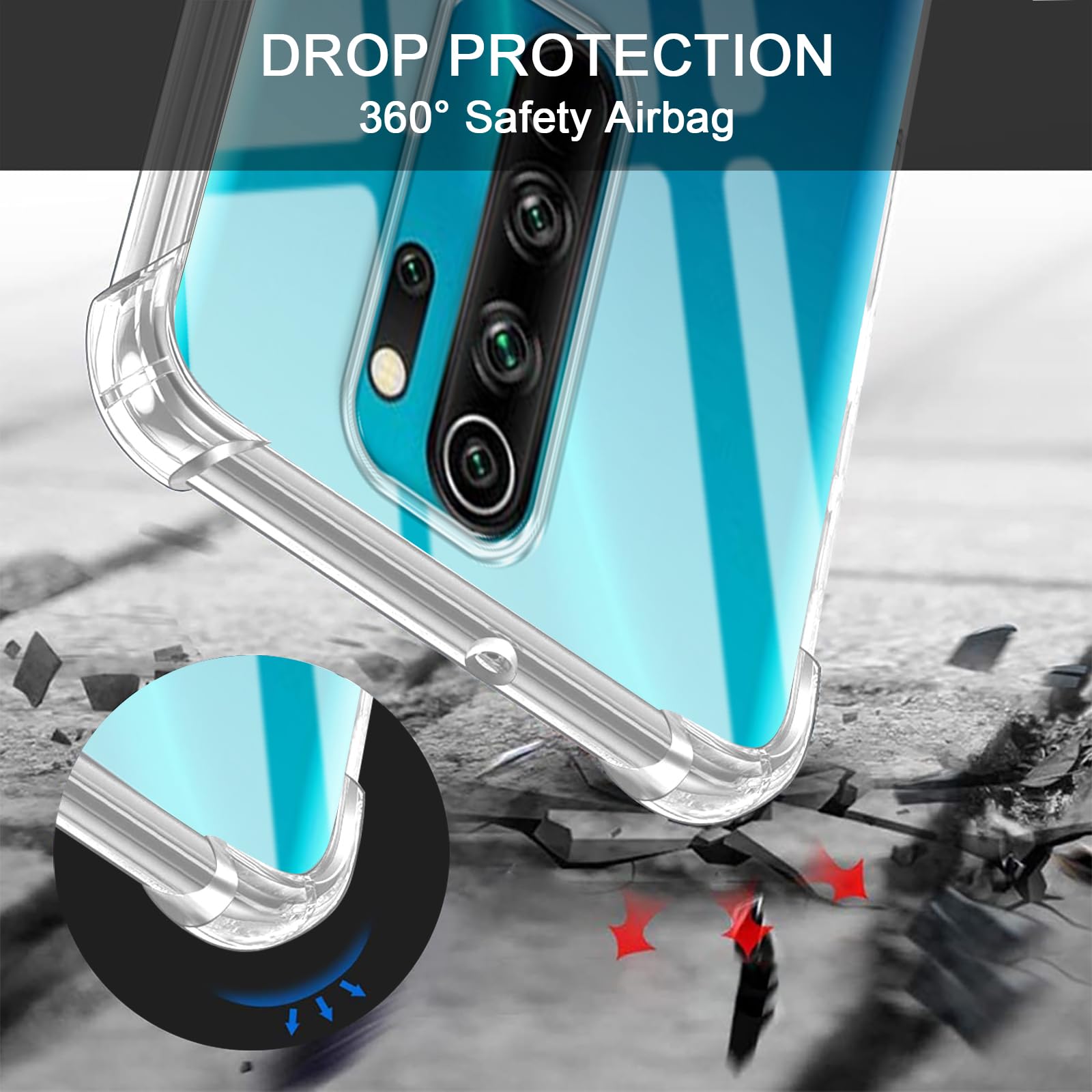 MyGadget Handyhülle Mit Kette Für Xiaomi Redmi Note 11 / 11s – TPU-Hülle Mit Verstellbarem Umhängeband (Schwarz)