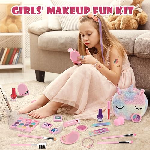 Miniatura 5 de Kit de maquillaje de simulación para niñas, kit de maquillaje para niñas, kit de maquillaje para niñas pequeñas, kit de maquillaje de simulación