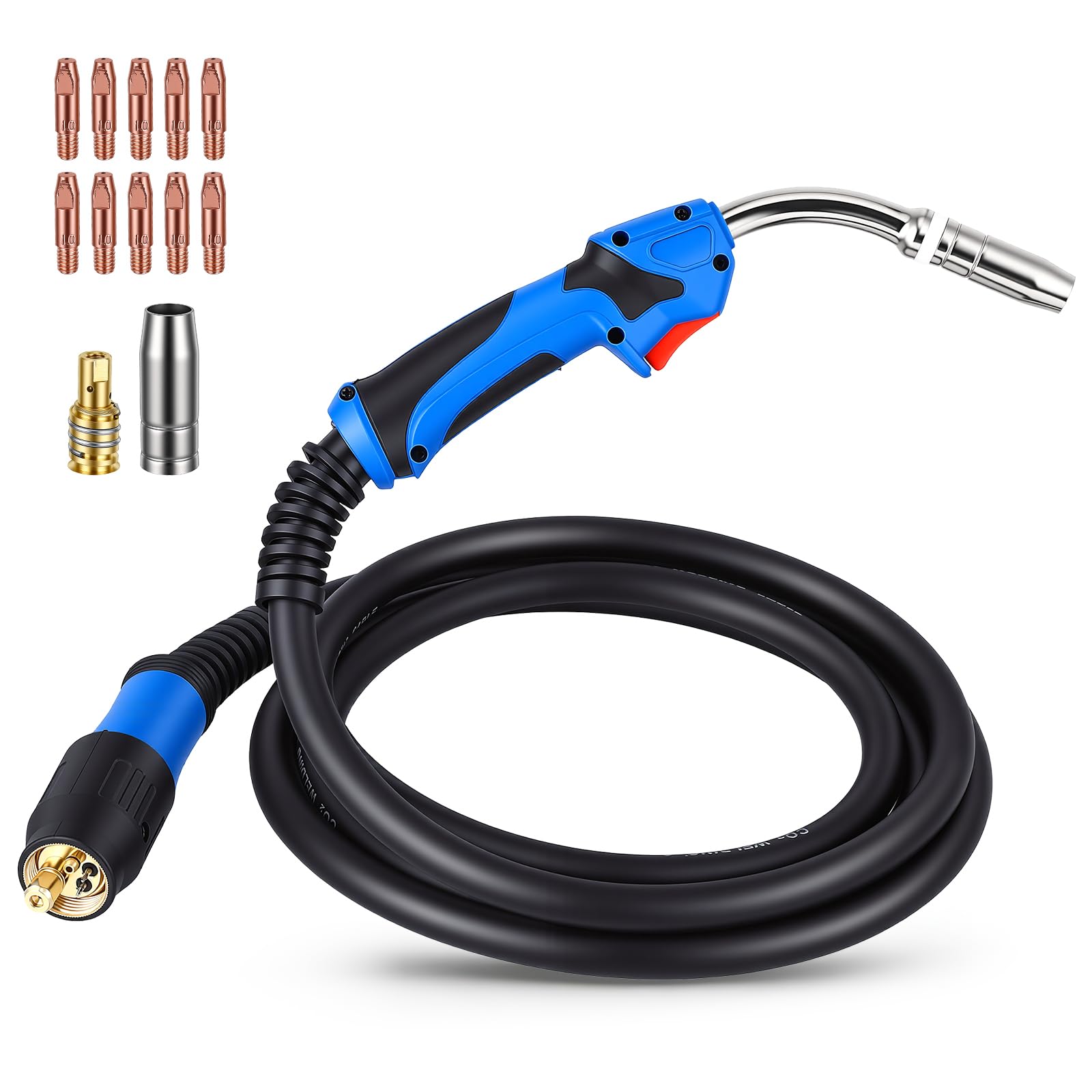 Antorcha MIG MAG MB25KD para soldadura de argón en proyectos de carpintería metálica de taller