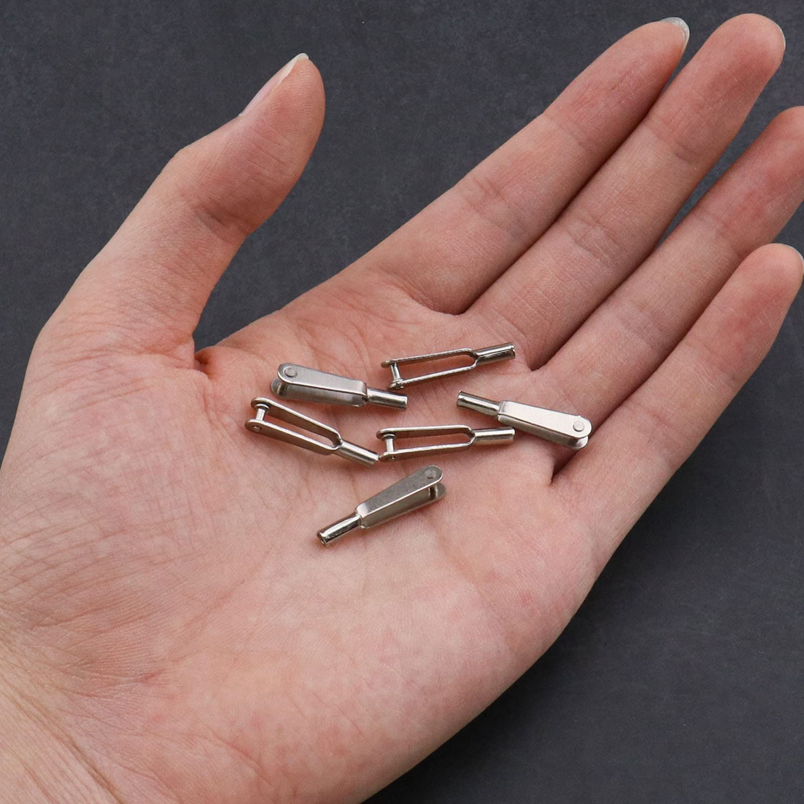 eMagTech 20pcs Mini Snap Link M3 Filo Clip Autobloccante Metallo