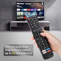 Vista 6 de for Hisense-TV-Remote Replacement, Universal Remote Control for Hisense Smart TVs(Not for Roku TVs)