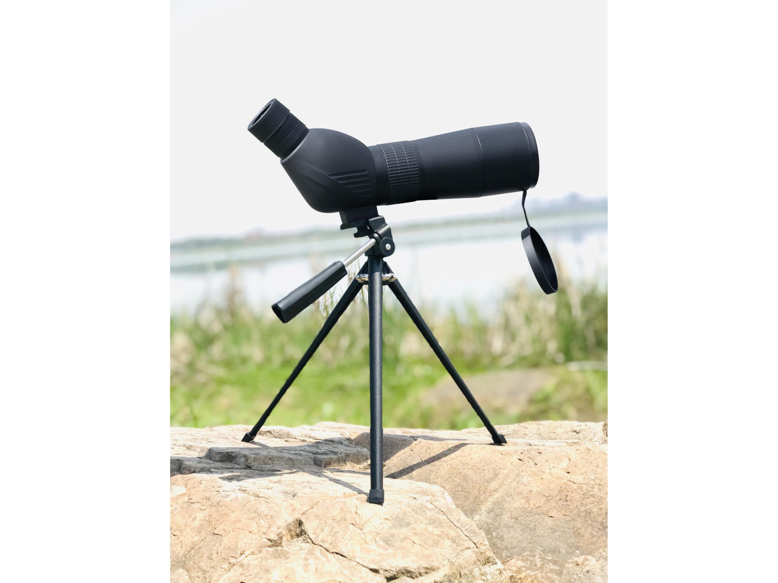 Technaxx Cannocchiale 20-60x60 con Treppiede per Birdwatching Caccia Tiro Sportivo – Telescopio Zoom con Obiettivo 60mm Prisma BK7 Lenti Trattate Borsa da Trasporto Outdoor Natura Viaggio TX-180