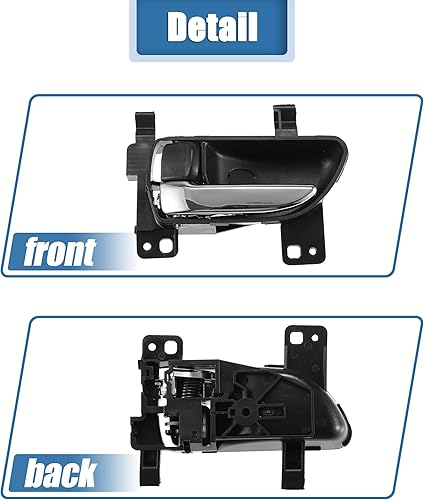 Miniatura 6 de X AUTOHAUX Manija interior de la manija interior de la puerta del lado del conductor trasera delantera izquierda para Subaru Forester 2009-2019