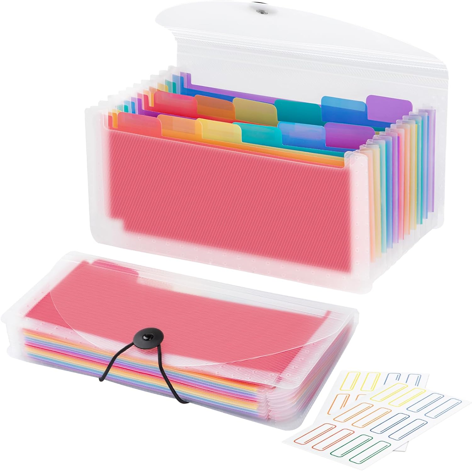 13 Pocket A6 Receipt Organizer, 2 Pack Small Accor