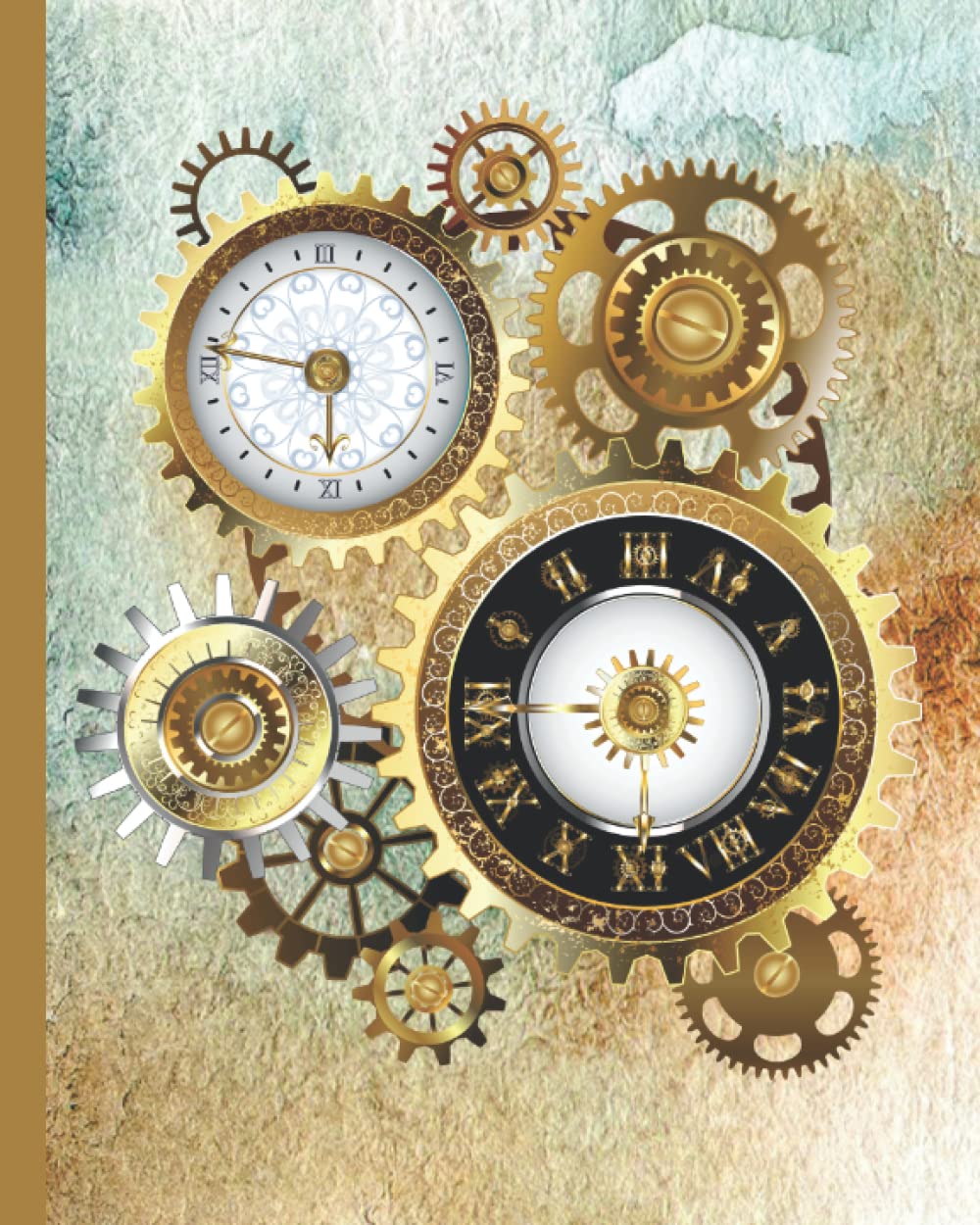 Steampunk Notebook: Steampunk Themed Notebook – 8 x 10 Inches – 100 Pages