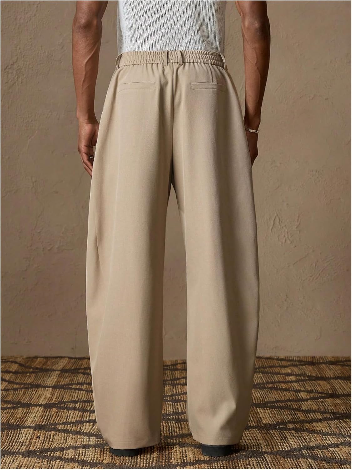 SOLY HUX Men's Office Dress Pants Loose Work Business Casual Suit Pants Trousers with Pockets - Image 3