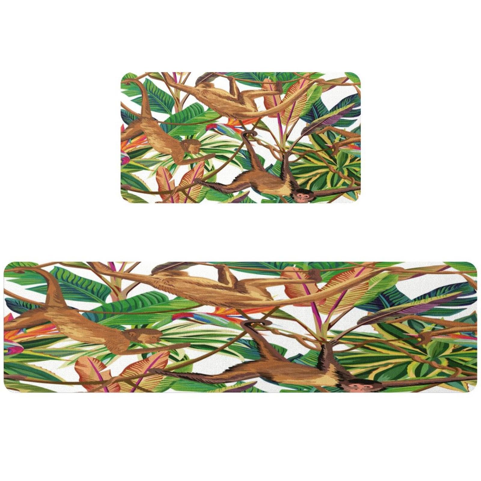 Alfombrillas de cocina VAPOKF para evitar resbalones, juego absorbente y lavable para el hogar