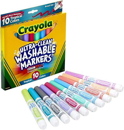 Miniatura 2 de Marcadores tropicales de trazo grueso ultralimpios Crayola