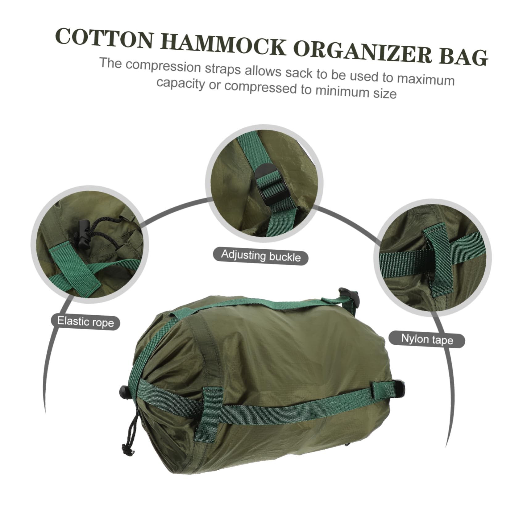 INOOMP 3pezzi Borsa Compressore per Sacco Pelo Sacco Organizzatore Leggero per Campeggio e Escursionismo per Trekking e Avventure Outdoor