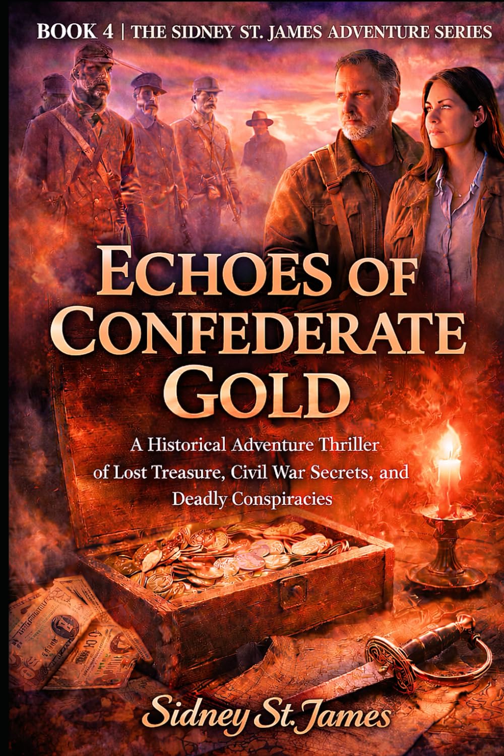 Echoes of Confederate Gold: A Historical Adventure Thriller of Lost Treasure, Civil War Secrets, and Deadly Conspiracies (The Sidney St. James Adventure Series)