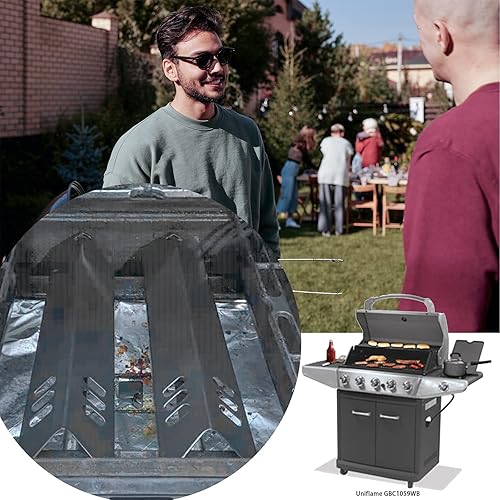 Miniatura 7 de Protectores de placa térmica de acero porcelánico, piezas de repuesto para parrilla de patio trasero BY14-101-001-05, Uniflame GBC1030W, GBC1030WRS