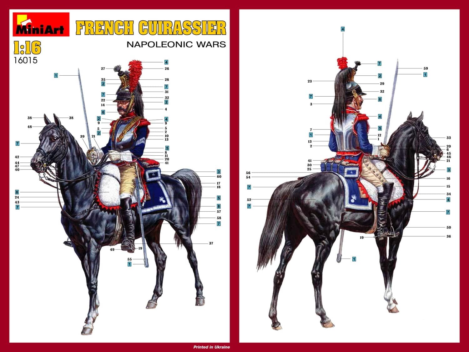 Mini Art Plastics French Cuirassier - Napoleonic Wars