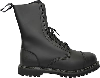 Grinders Herald CS Derby Negro Botas Altas Hombre Mujer Unisex 14 Agujeros  Casual Style Cuero : Amazon.es: Zapatos y complementos
