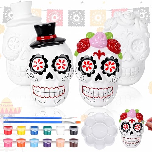 Seenelling 2 Pack Ready to Paint Your Own Statues 4''