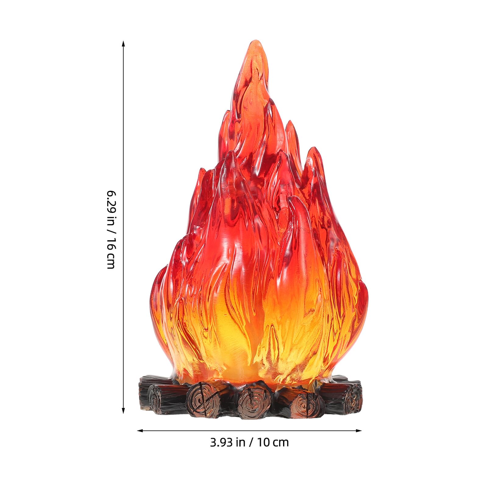 Luce Notturna a Fiamma Artificiale 3d Portatile a Batteria, Lampada Decorativa a LED per Interni ed Esterni, per Campeggio, Feste e Decorazioni Natalizie