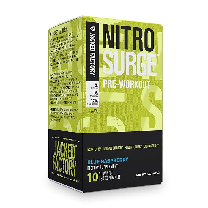 Buy NITROSURGE Pre Workout Supplement Energy Booster, Instant
