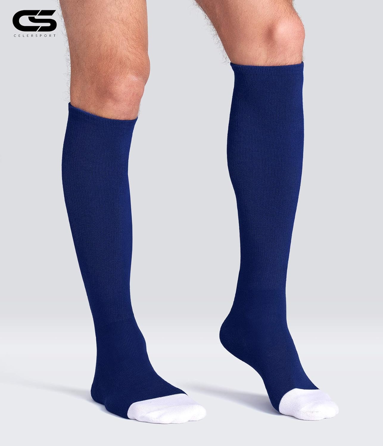 CS CELERSPORT 2/3 Pack Baseball Soccer Softball Socks for Youth & Adult Multi-sport Tube Socks - Image 2