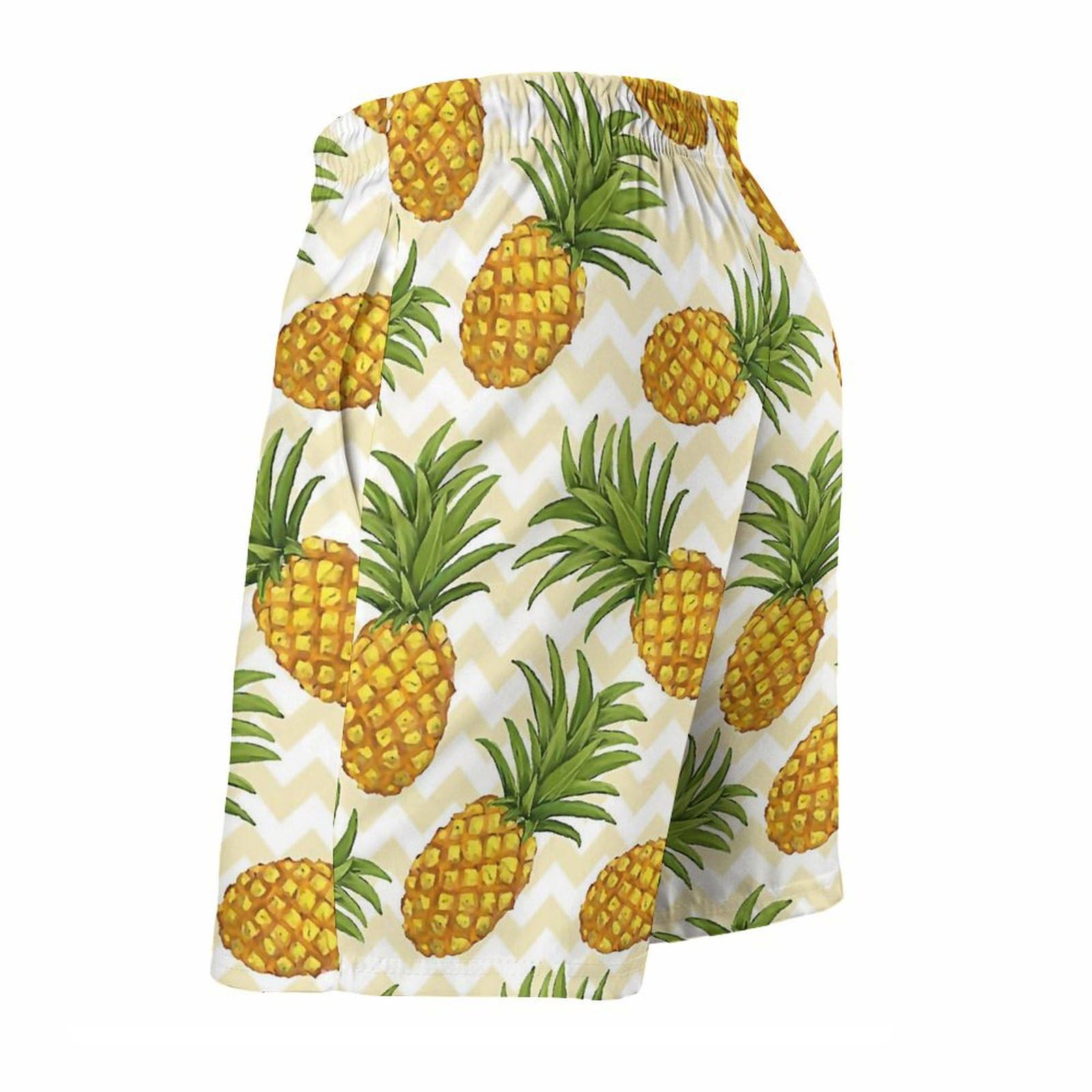 Amazon.co.jp: サーフパンツ パイナップル柄 水着 メンズ 5分丈 スイム 