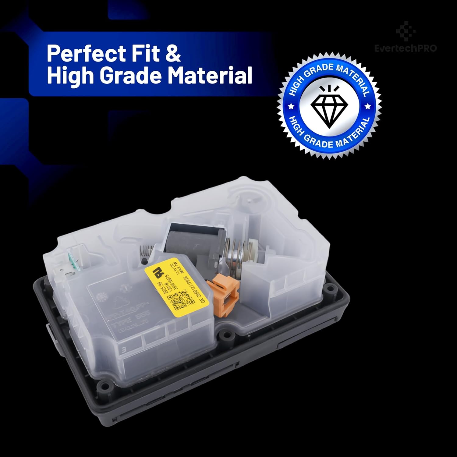 EVERTECHPRO WD12X24060 Dishwasher Detergent Dispenser – OEM-Grade for GE Dishwashers – WD12X26146, WD12X10460 – Detergent and Rinse Aid Soap Cup Assembly