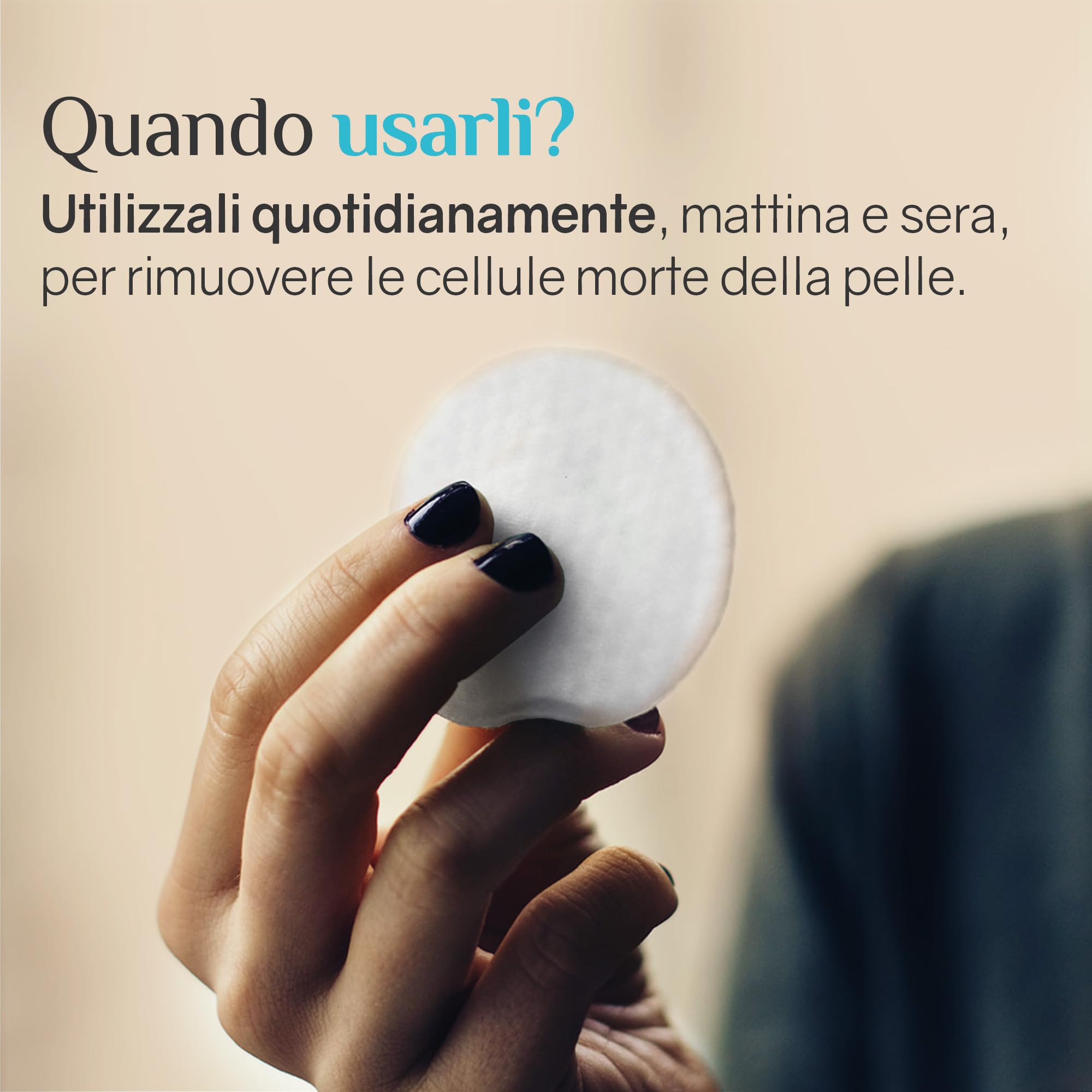 Ardaraz Dischetti di Rinnovamento Cellulare con Acido Ialuronico Viso e Poliglutammico. Dischetti imbevuti in tonico viso idratante con Effetto Volume, Peeling Viso delicato per uso quotidiano 50 pz