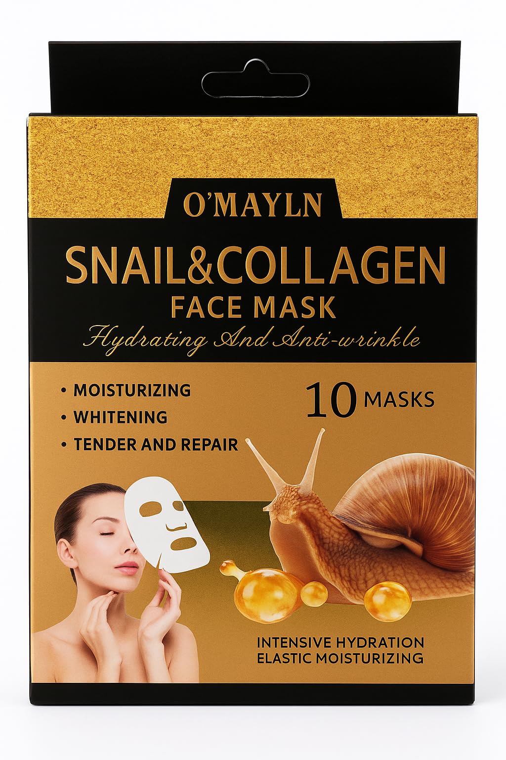Snail and Collagen Face Mask - set of 10 : Amazon.co.za: Beauty