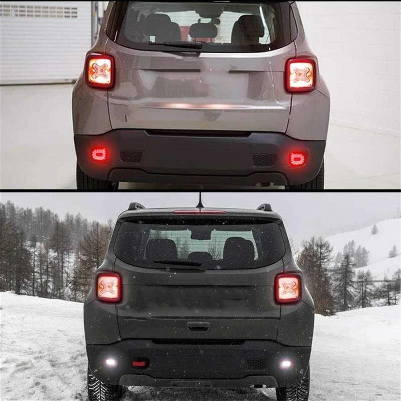 Generico Gruppo fanale posteriore Per Jeep Per Renegade, fanali posteriori fendinebbia e luci di retromarcia bianche(2)