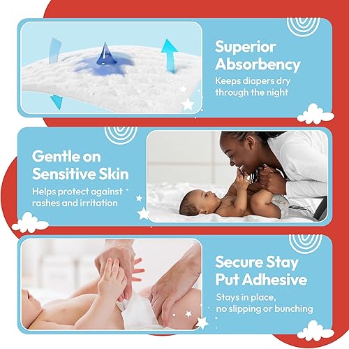Miniatura 3 de Almohadillas elevadoras de pañales durante la noche, evita fugas durante la noche, insertos de pañales con adhesivo para pieles sensibles  Se adapta