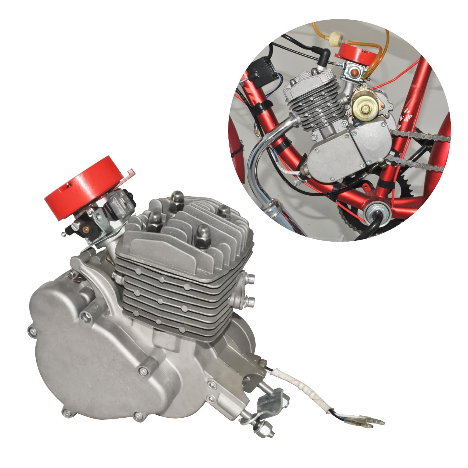 bicycle engine kit electric start Amazon.com: 80cc Bicycle Engine Kit, 2-Stroke Single Cylinder Air-Cooled  Gasoline Motor Kit, Foot Pedal Start CDI Ignition Complete Motor Conversion  Kit for 26-28 Inch V-Frame Mountain Road Bike : Automotive