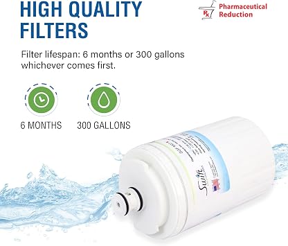 Swift Green Filters SGF-M07 Rx Compatible Refrigerator Water Filter for UKF7003, UKF7001, EDR7D1, Filter 7, Made in USA (3 Pack)